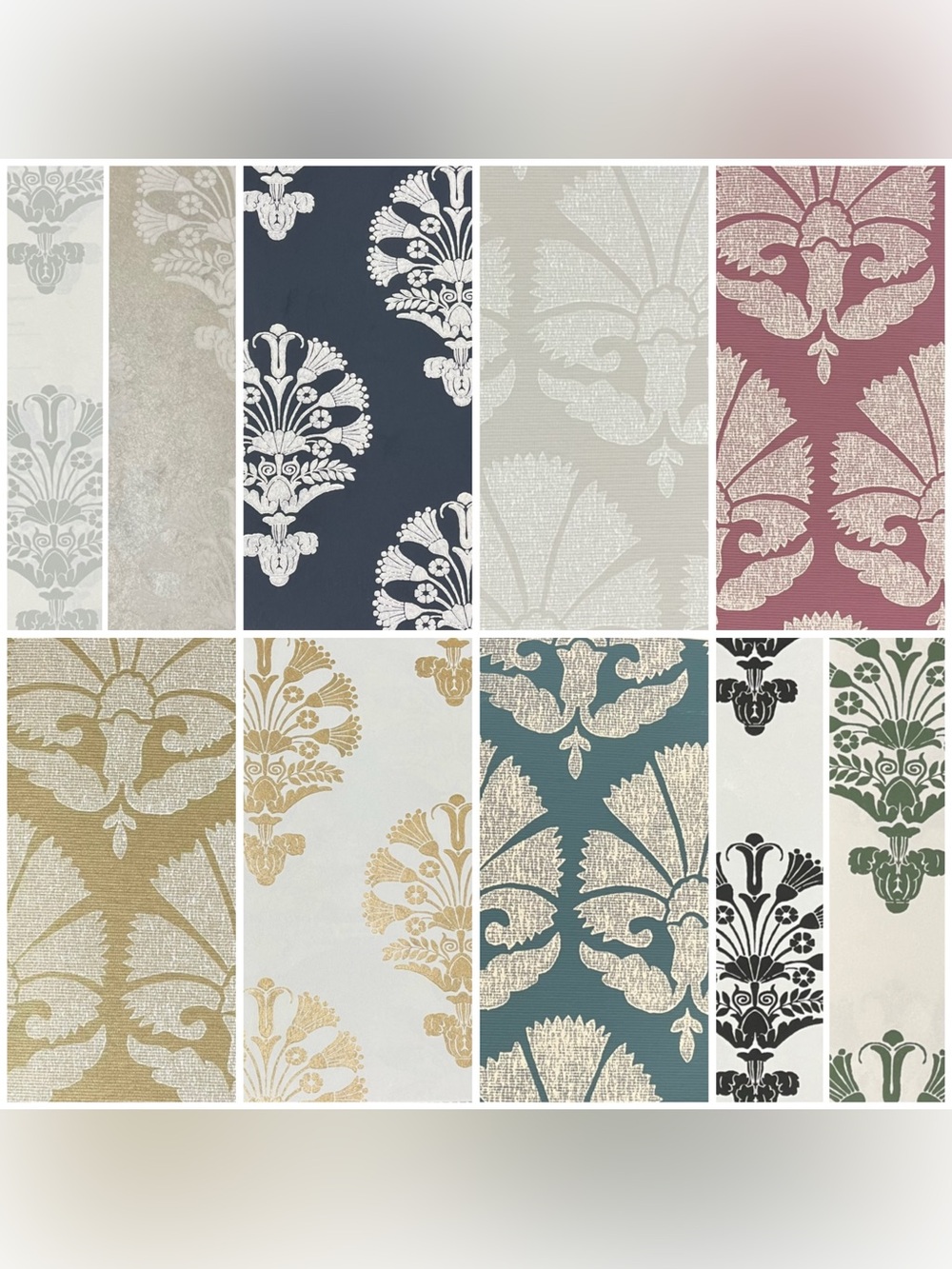 20 Large High Quality Designer Wallpaper Sample Sheets - Assorted Thick Textures